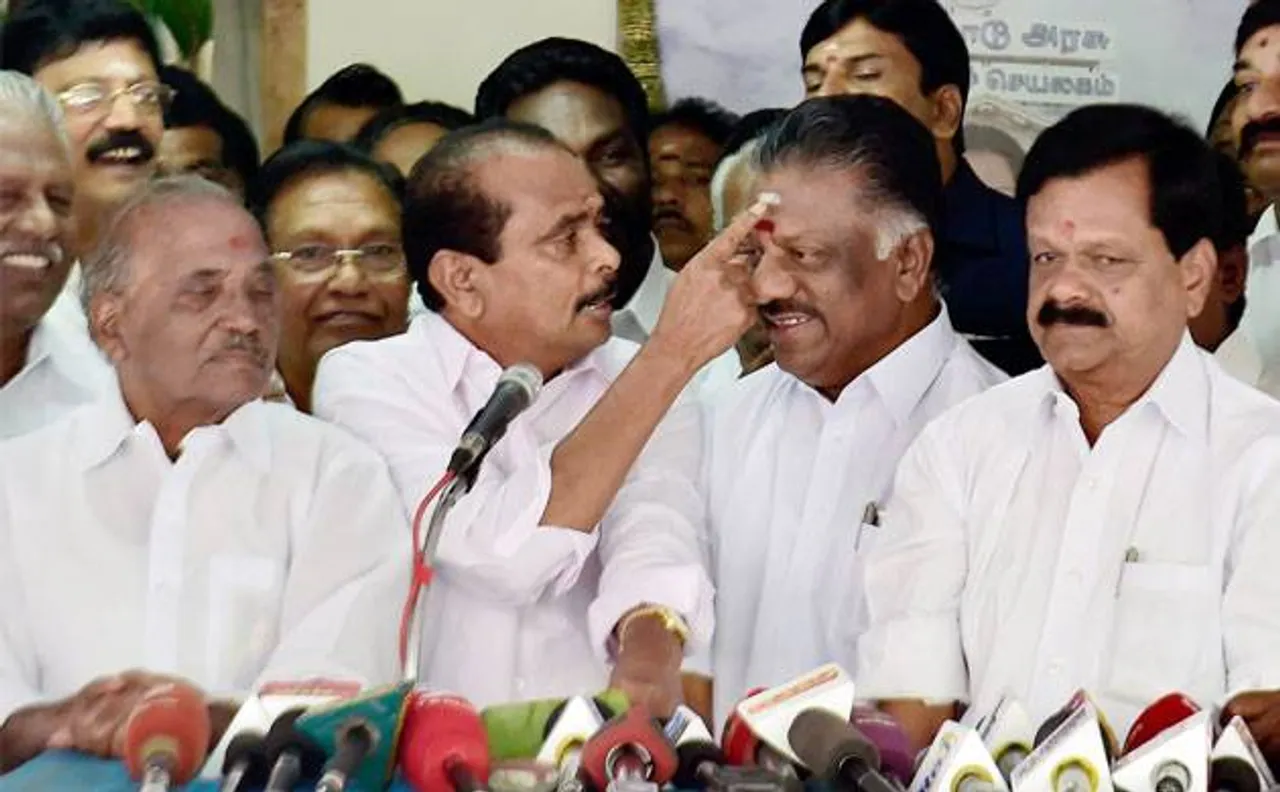 OPS draws more blood from Sasikala camp; minister, two MPs join him