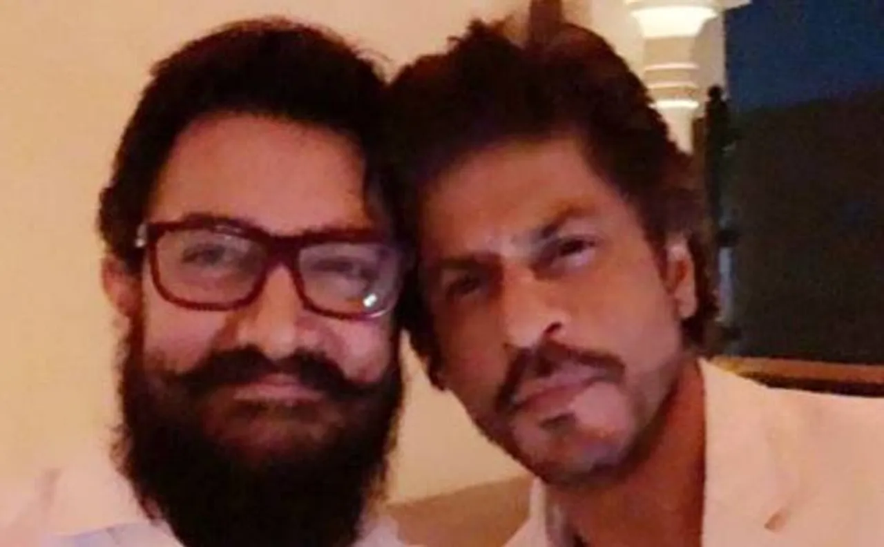 Check out Amir Khan in 'Thugs of Hindostan' look with Shah Rukh Khan in entrepreneur Ajay Bijli B'day bash