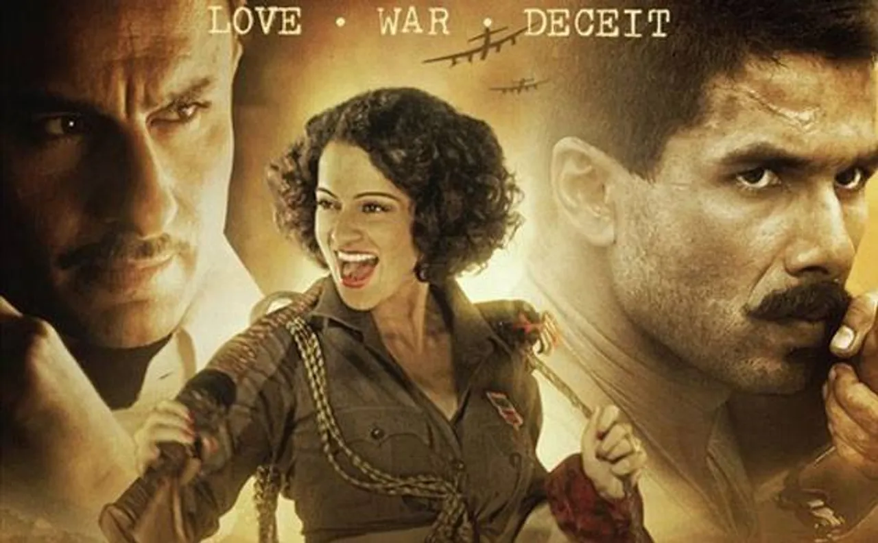 'Rangoon' diaries: Kangana Ranaut talks about her chemistry with Saif Ali Khan, Shahid Kapoor