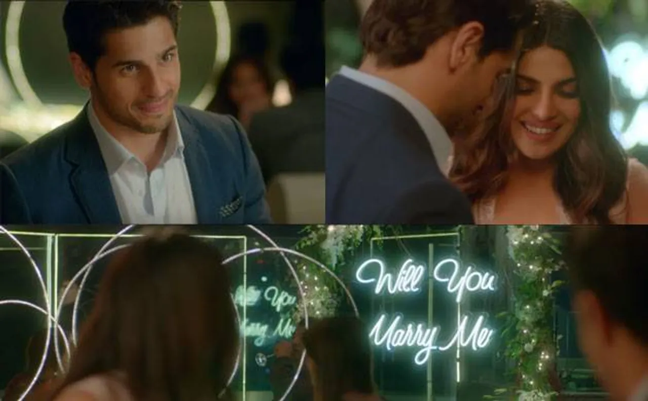 Watch: Sidharth Malhotra proposes Priyanka Chopra in most romantic way and she said 'Yes'