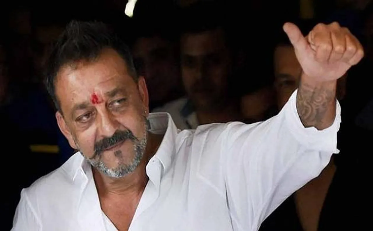 Sanjay Dutt takes scooter ride with family in Agra