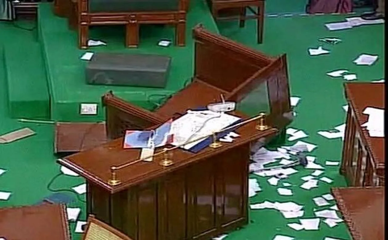 Tamil Nadu crisis: Breaking of chairs and tossing of microphones aren't a new phenomenon in state assemblies