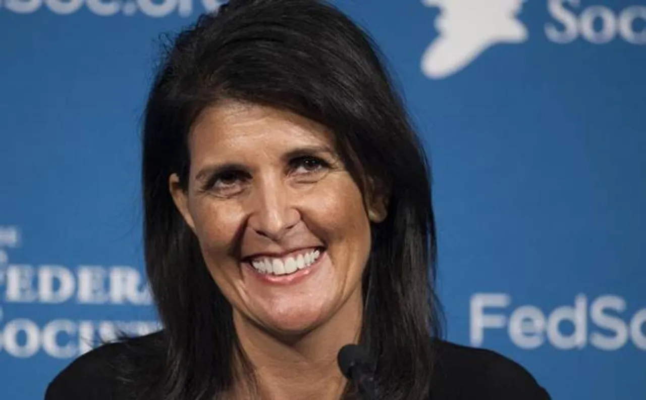 President Trump lauds Nikki Haley, says she is doing an 'awfully' good job