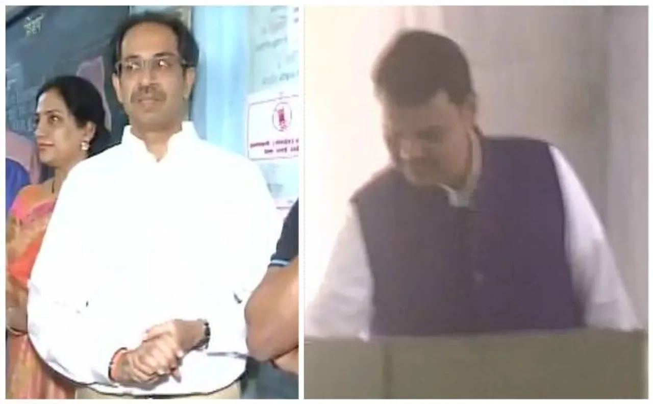 41.32% voter turnout till 3.30pm: Nemeses Fadnavis, Thackeray cast vote
