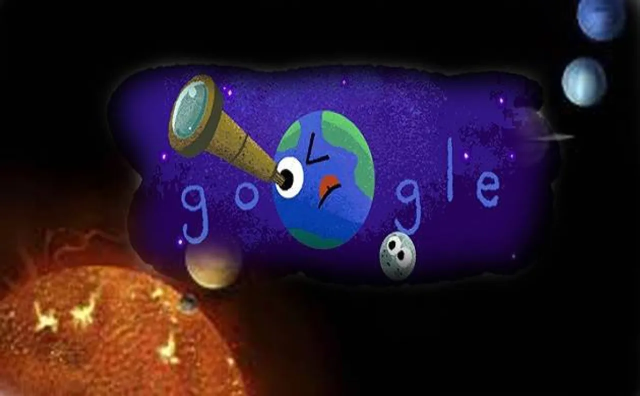 Google dedicates its doodle to Nasa's exoplanet discovery