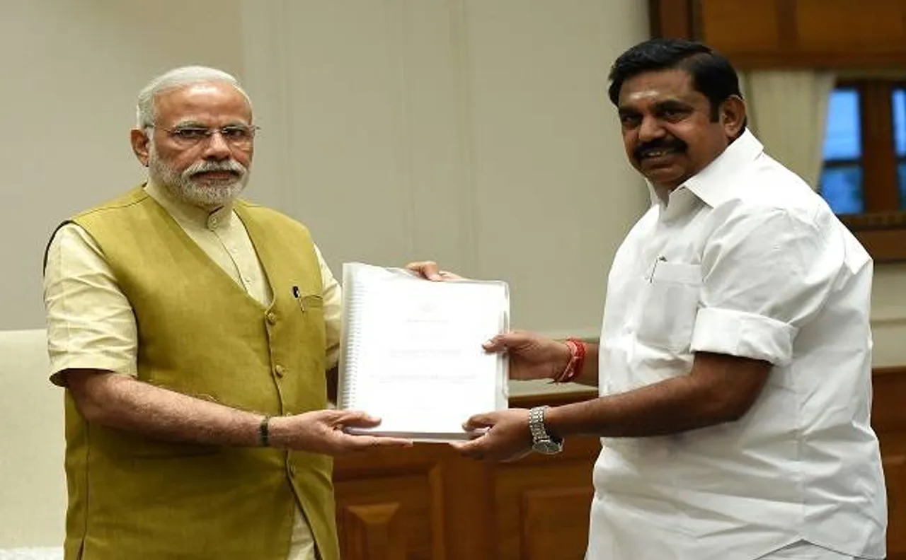 Palanisamy meets Modi, submits memorandum over various issues