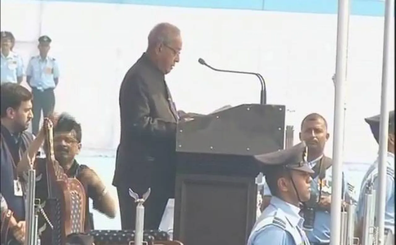 President Mukherjee advocates strong deterrent against threats to Indian security and progress