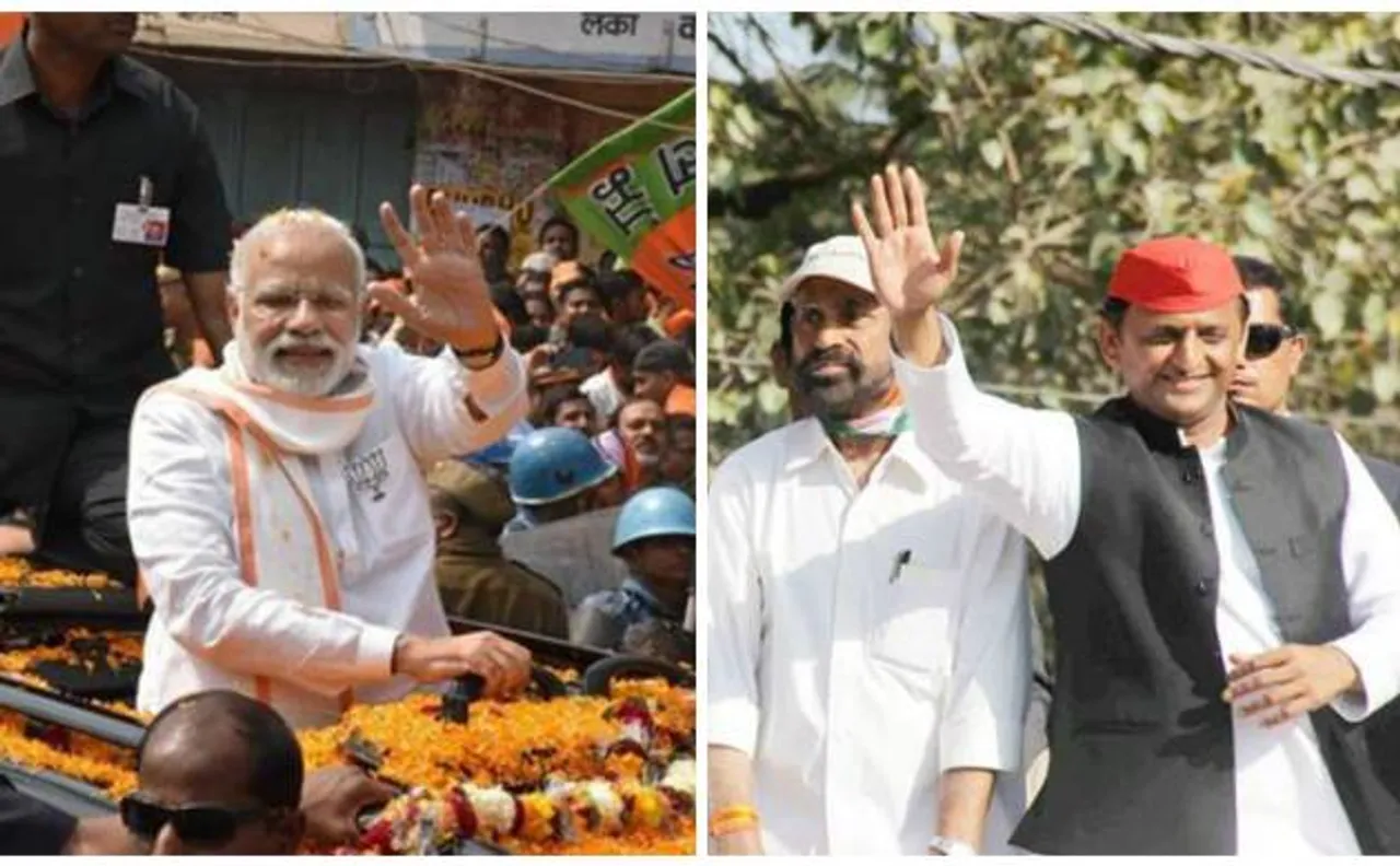UP Polls 2017: Slogans resonate through Varanasi as Modi, Akhilesh hold power shows in last effort to woo voters 