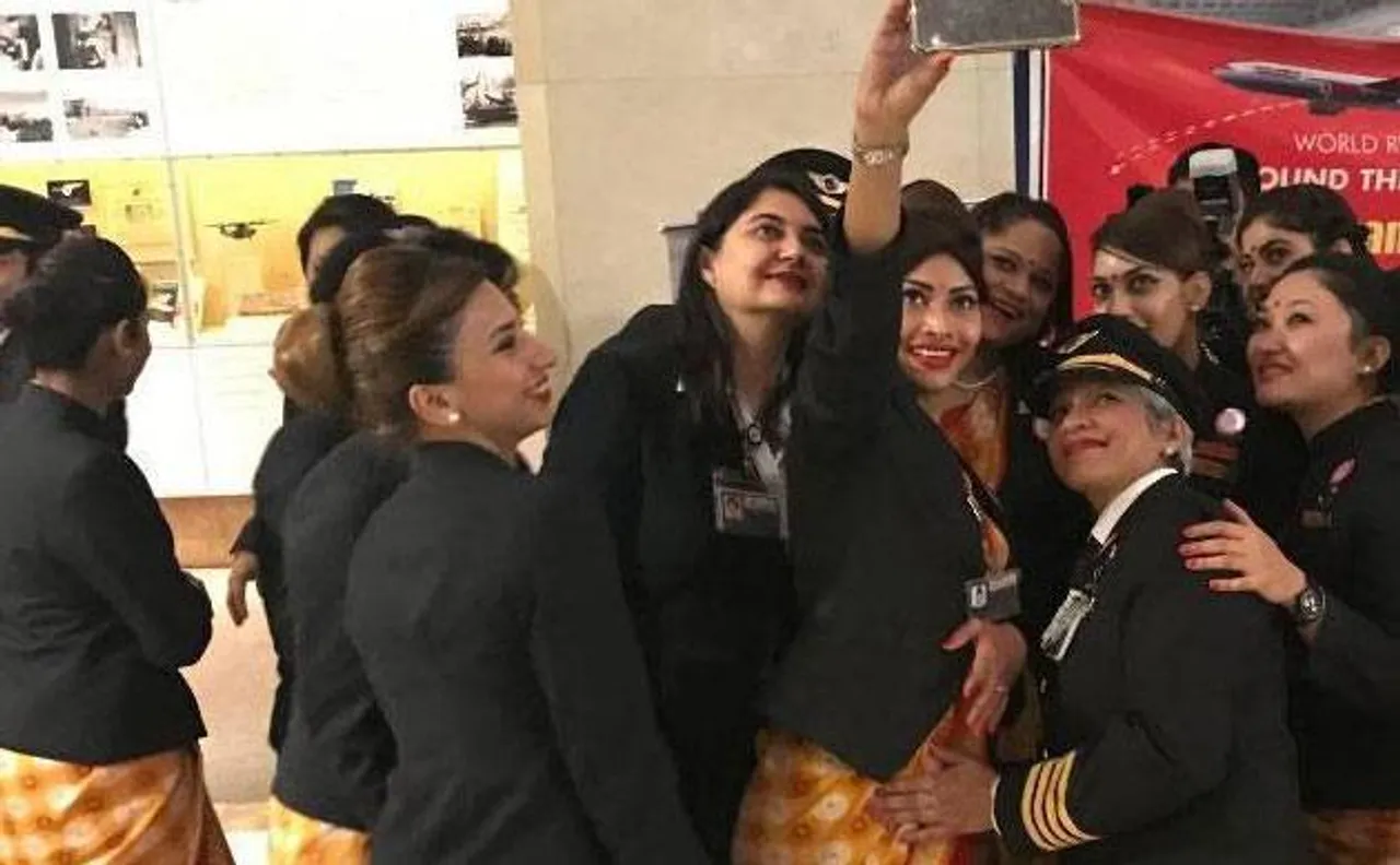 Air India deploys all-women crew on board, gets into record books with around-the-globe flight