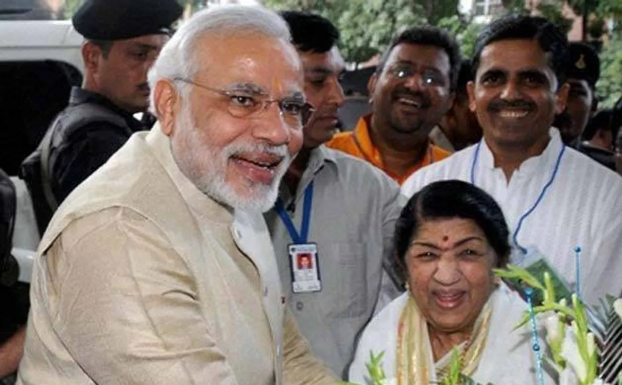 Lata Mangeshkar congratulates PM Modi for his 'shaandaar jeet' with a special message