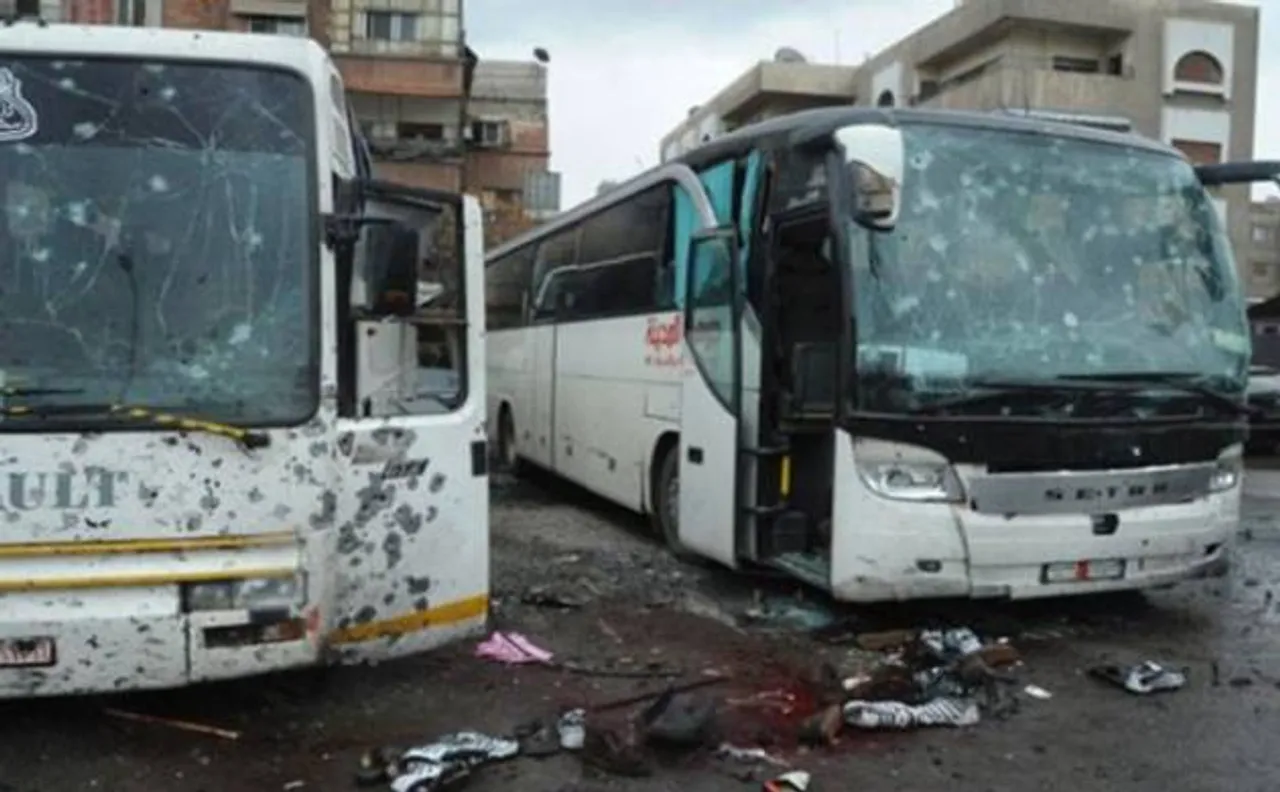 Syrian civil war: Twin blasts in Damascus kills 59, mostly Iraqi pilgrims