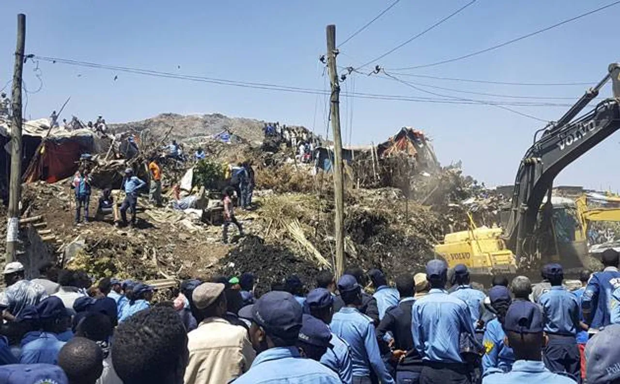 Ethiopia garbage dump landslide kills 46, dozens missing