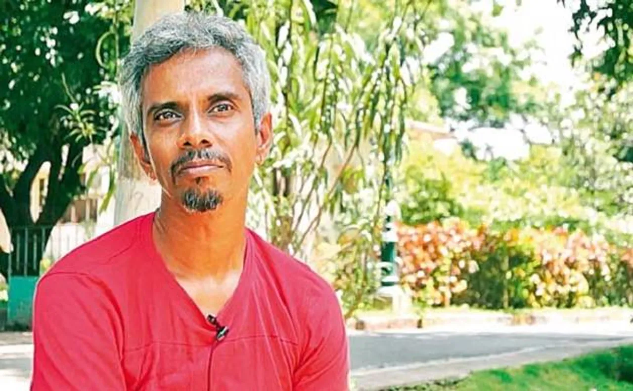 Face of Yogesh Master, author of controversial novel 'Dundhi,' smeared with black ink