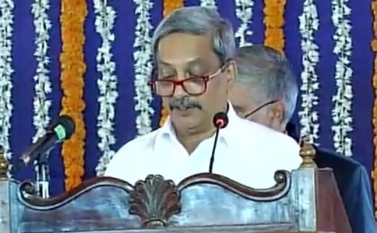 Goa polls: Manohar Parrikar sworn in as CM for fouth time; Floor test on Thursday