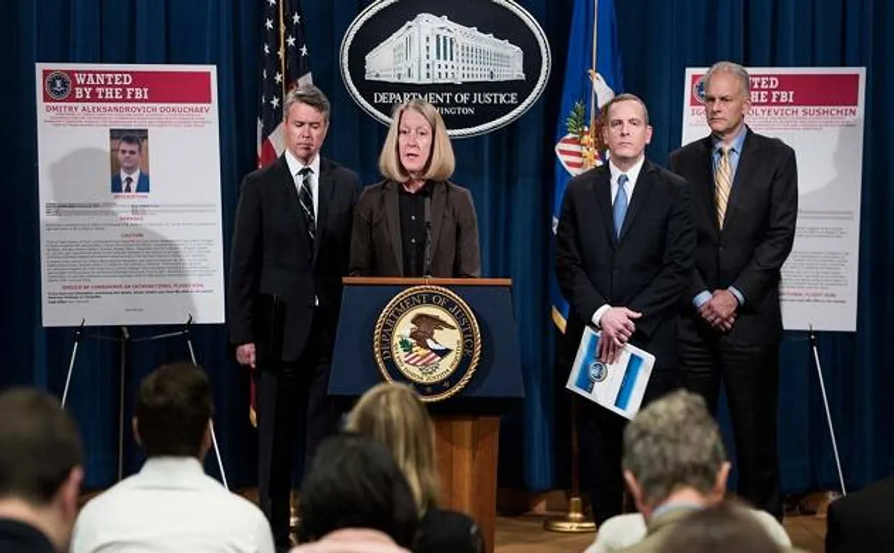 US Justice Dept arrests two Russian spies for massive Yahoo cyberattack
