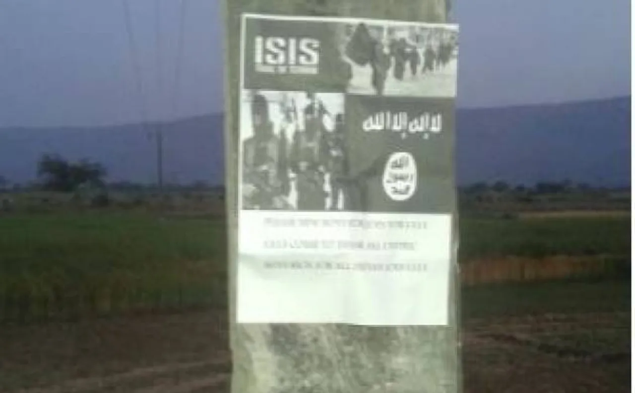 Bihar: ISIS poster found pasted on electricity pillar in Rohtas district