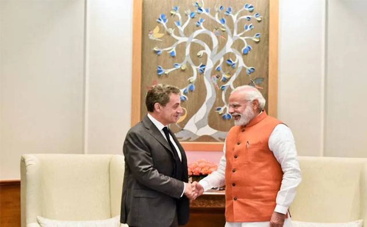 Former French prez Nicolas Sarkozy congratulates PM Modi on poll win, note ban