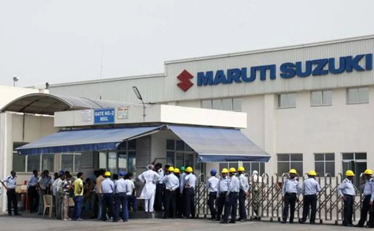 Maruti workers protest over court order on Manesar plant violence in 2012