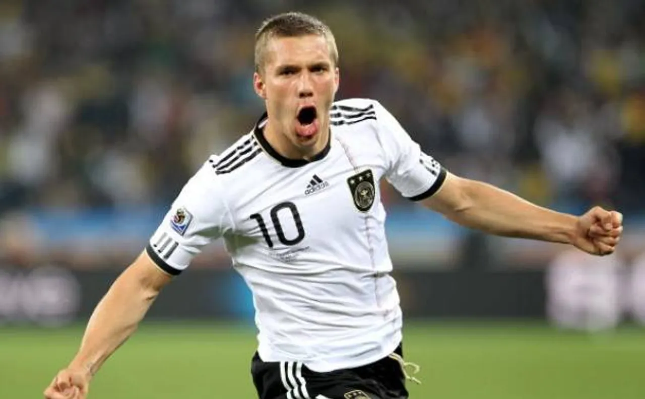 Lukas Podolski marks brilliant end to international career after netting stunning goal against England