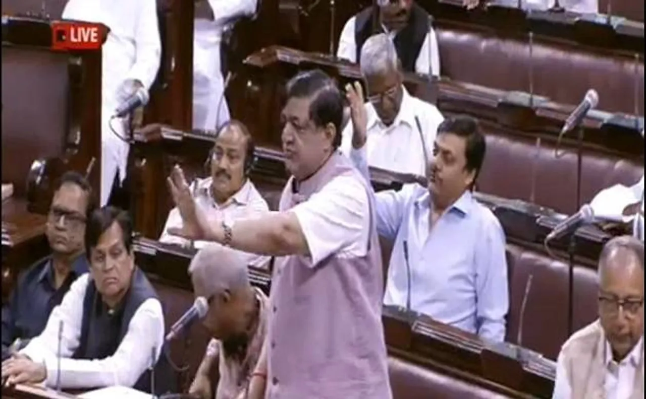 SP leader Naresh Agrawal defends Ravindra Gaikwad in Rajya Sabha