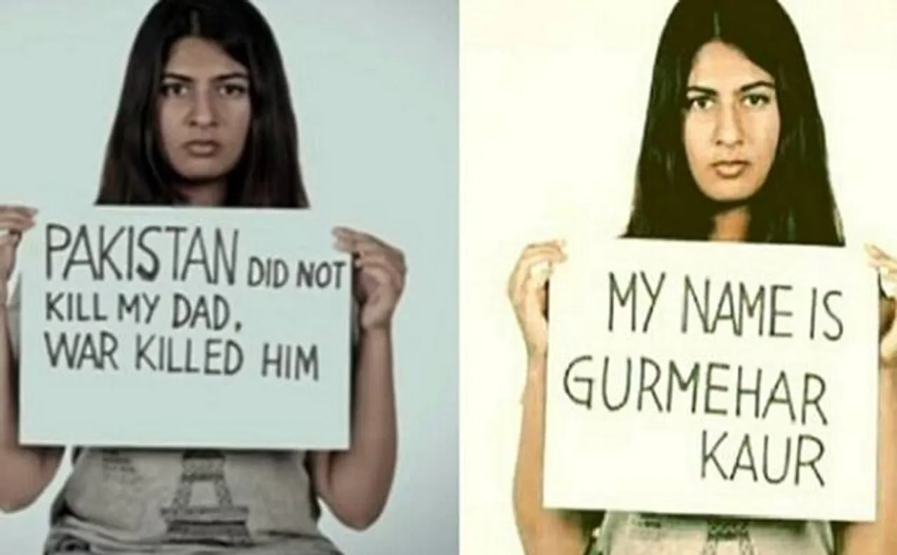  Gurmehar Kaur's first blog: â€˜I am not your 'Martyr's Daughter'