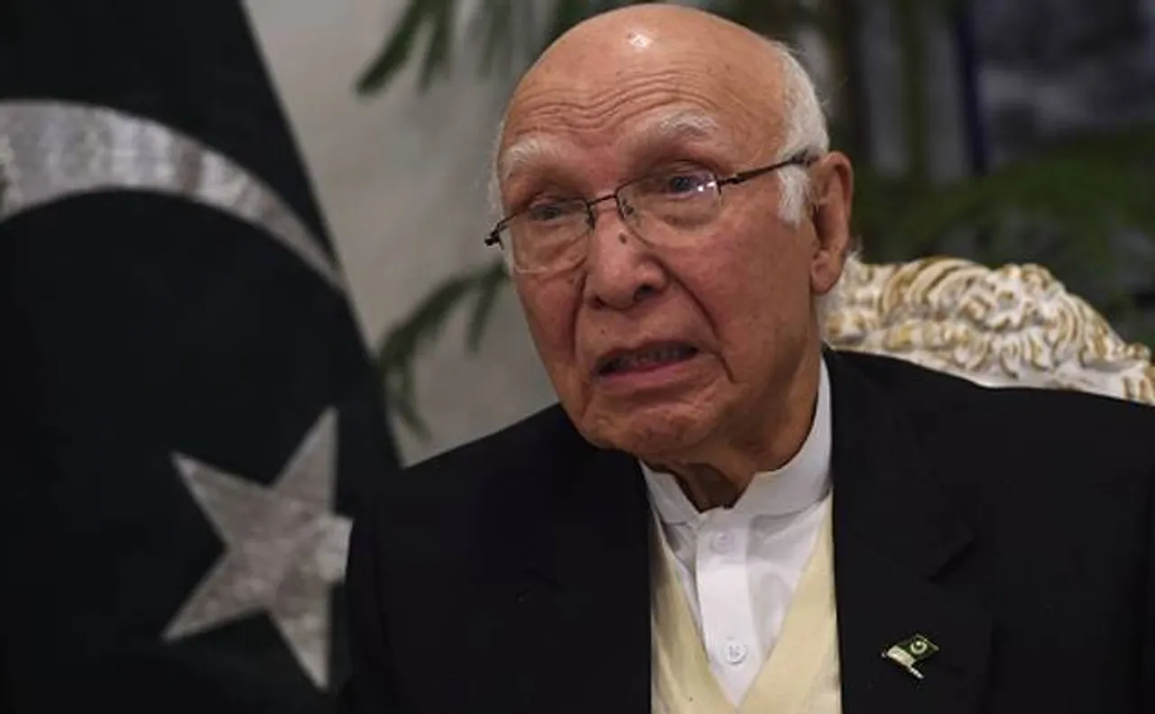 Kulbhushan death sentence: Why would an innocent Jadhav possess 2 passports, questions Pak PMâ€™s advisor Sartaz Aziz