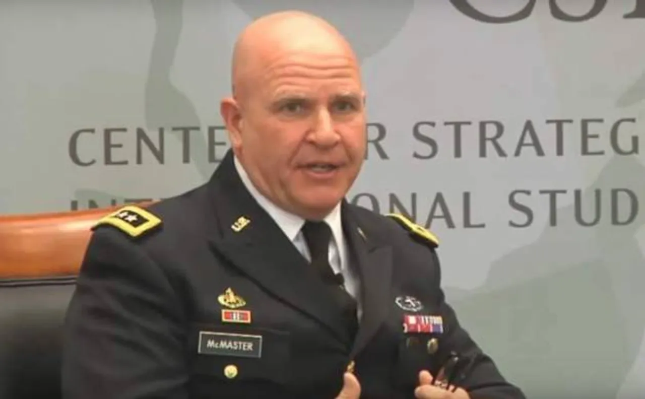 US National Security Advisor General H.R. McMaster arrives at Kabul after massive bomb blast