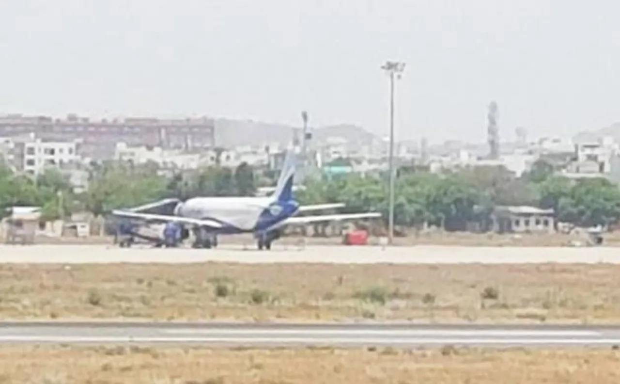 Delhi to Jaipur IndiGo flight 6E 942 collides with aerobridge at Jaipur airport