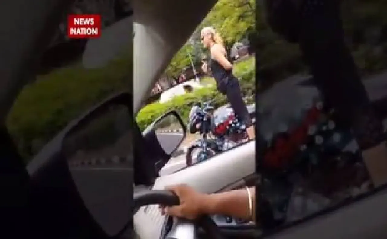 Watch | Chandigarh: Girl doing bike stunts on road, video goes viral on social sites