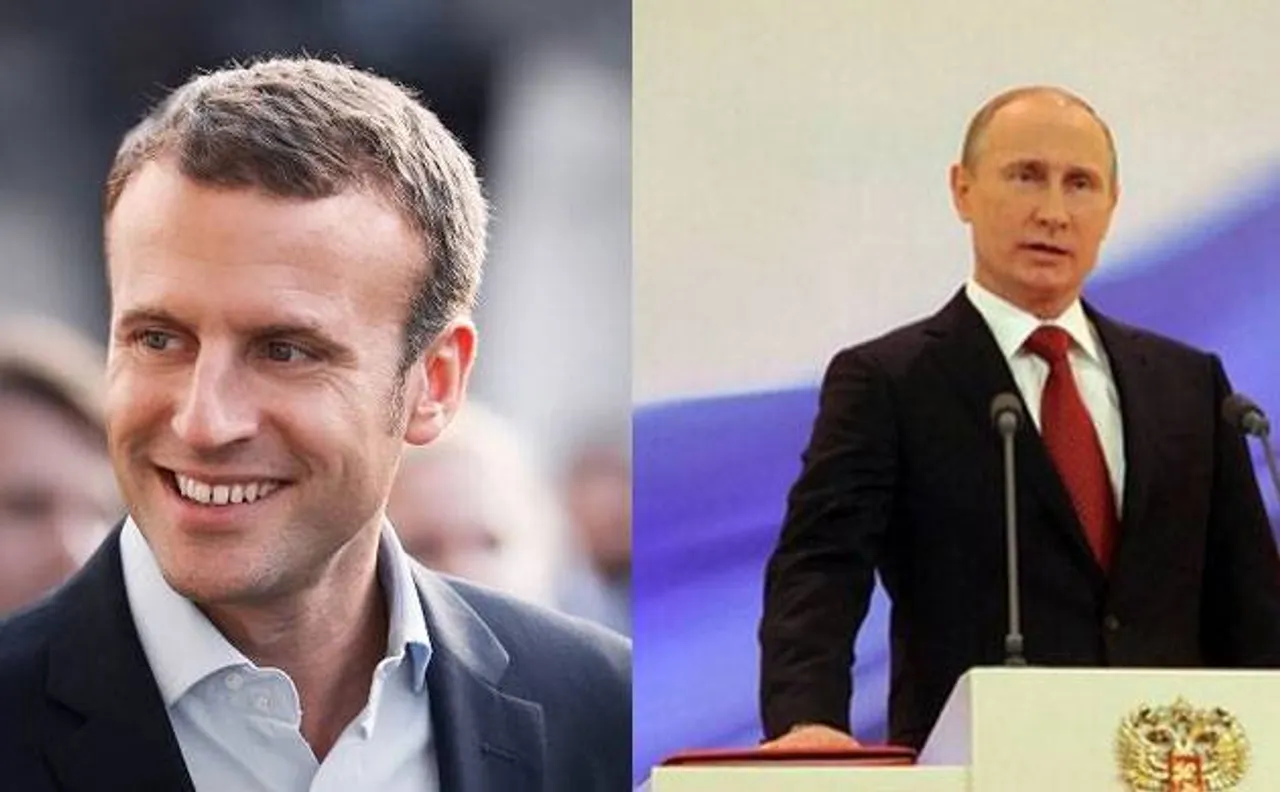 French elections: Russian President Vladimir Putin urges Emmanuel Macron to overcome mutual distrust and work together