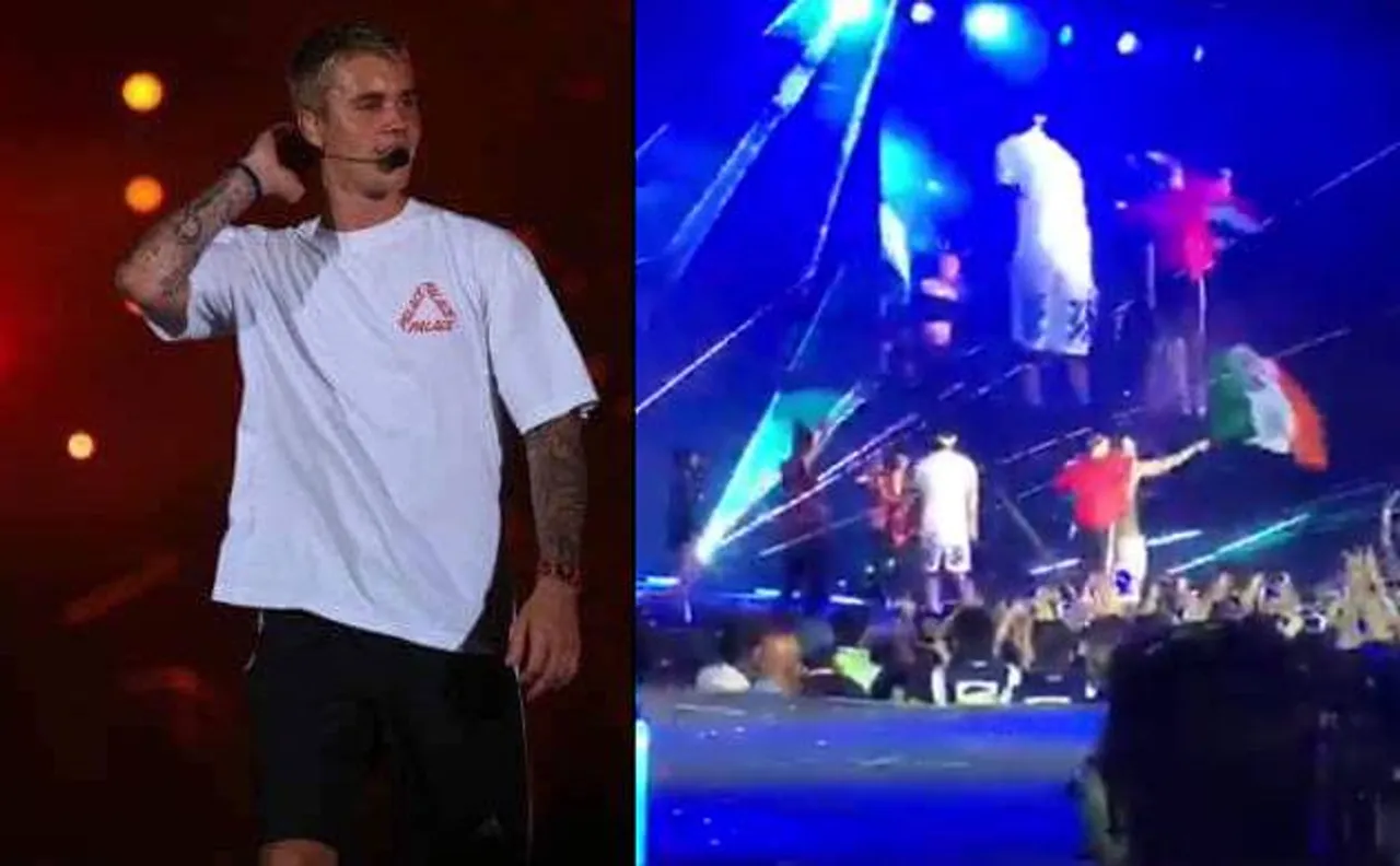 Justin Bieber Concert In Mumbai: Canadian pop star waves Indian flag on stage post his performance