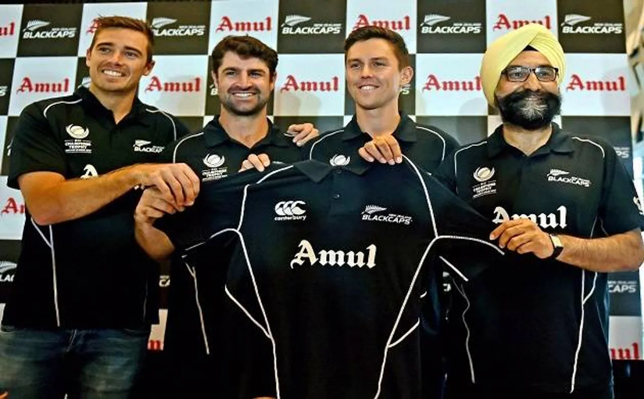 ICC Champion's Trophy: Amul becomes New Zealand cricket team's prime sponsor