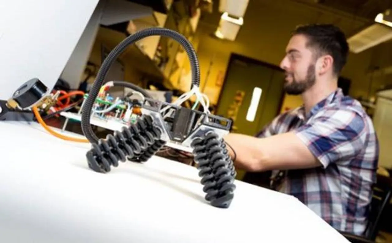 Scientists create 3D-printed, four-legged robot that can walk on sand and pebbles