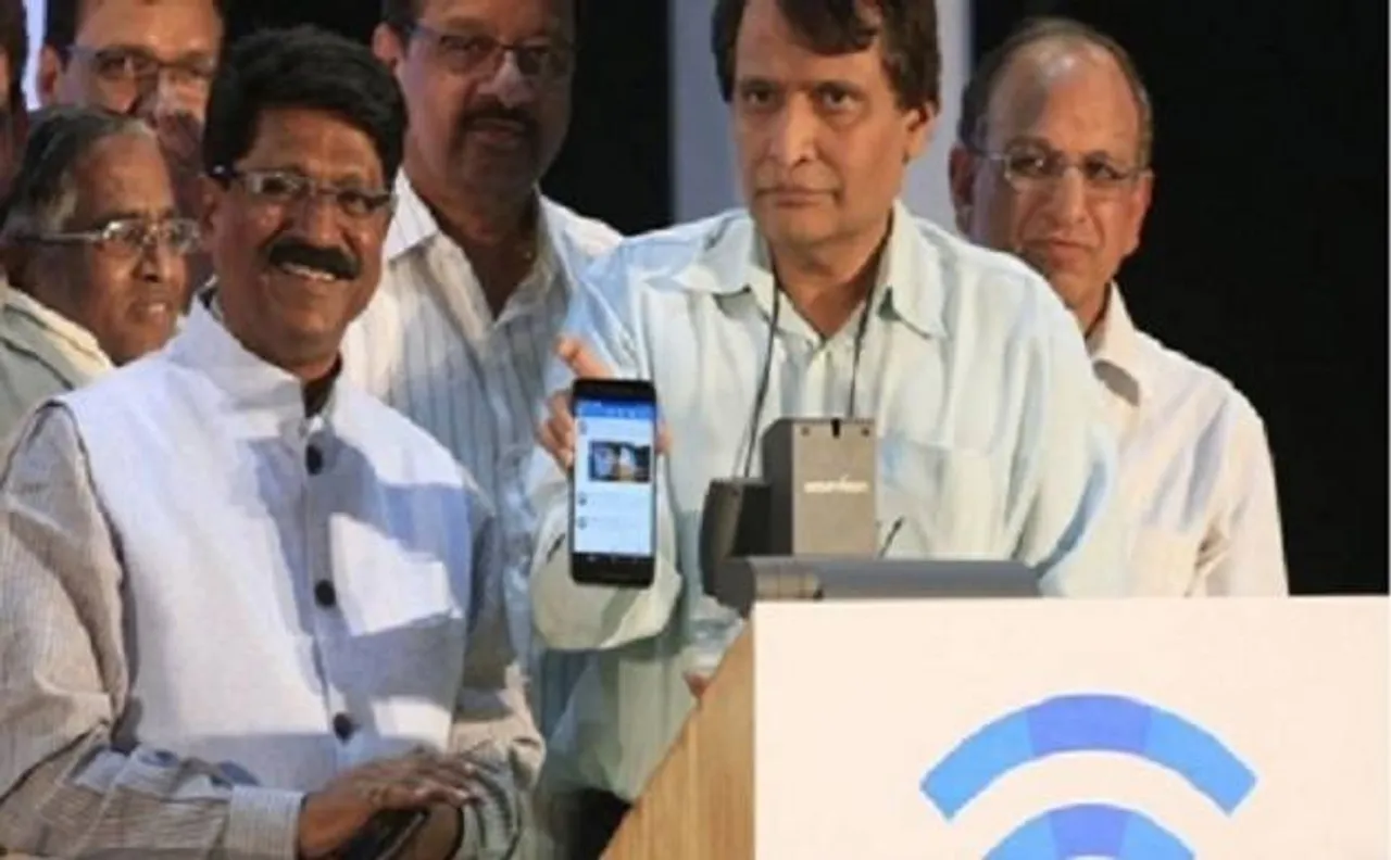 Suresh Prabhu inaugurates Wi-Fi facility at 28 railway stations