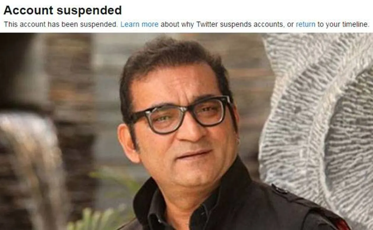 Twitter suspends singer Abhijeet Bhattacharya's account for using inappropriate language