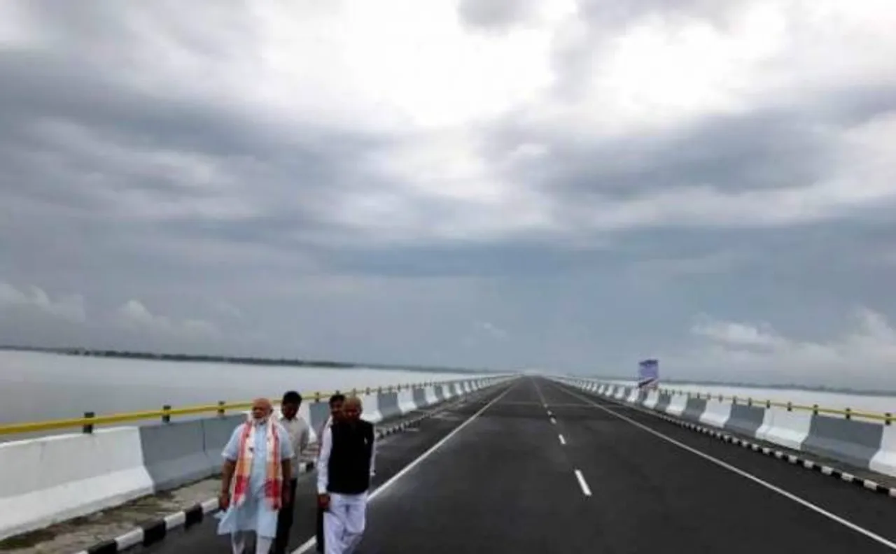 PM Modi inaugurates India's longest 9.15-km Dhola-Sadiya bridge in Assam, says it will now be named 'Bhupen Hazarika Setu'