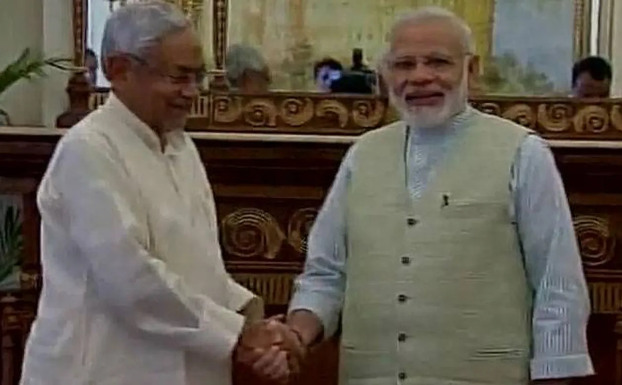 Nitish Kumar meets PM Modi at lunch a day after skipping luncheon hosted by Sonia Gandhi