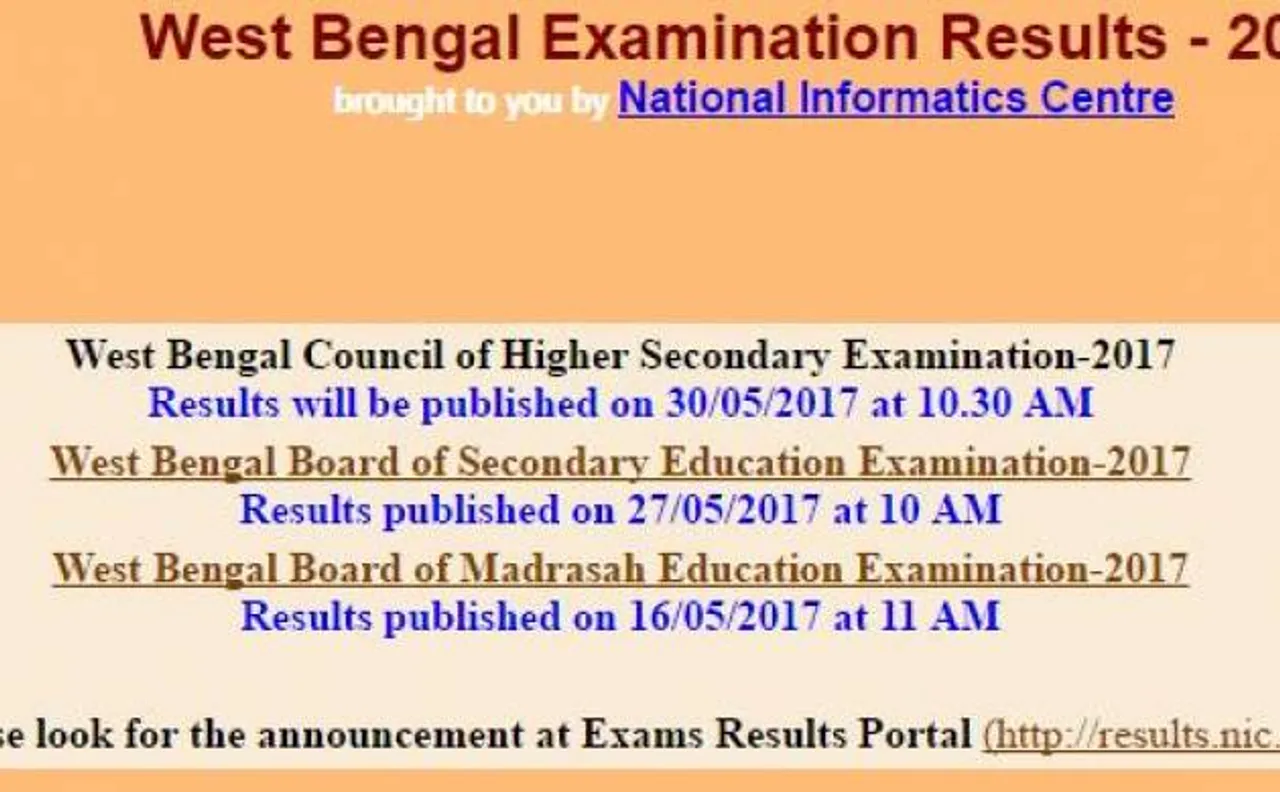WBCHSE HS Result 2017 announced by West Bengal Board at wbresults.nic.in; check your score card here