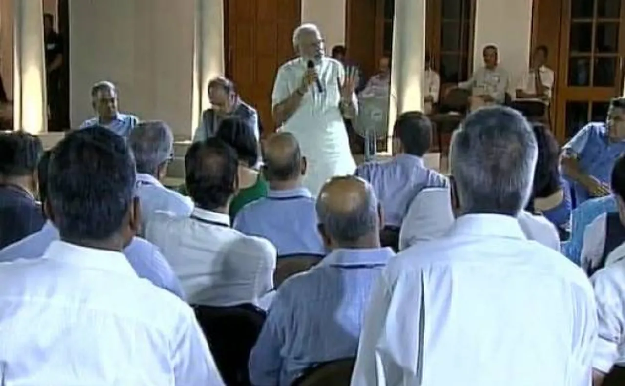 PM Modi asks top babus to identify concrete goals to be achieved by 2022, to focus on growth of 100 backward districts