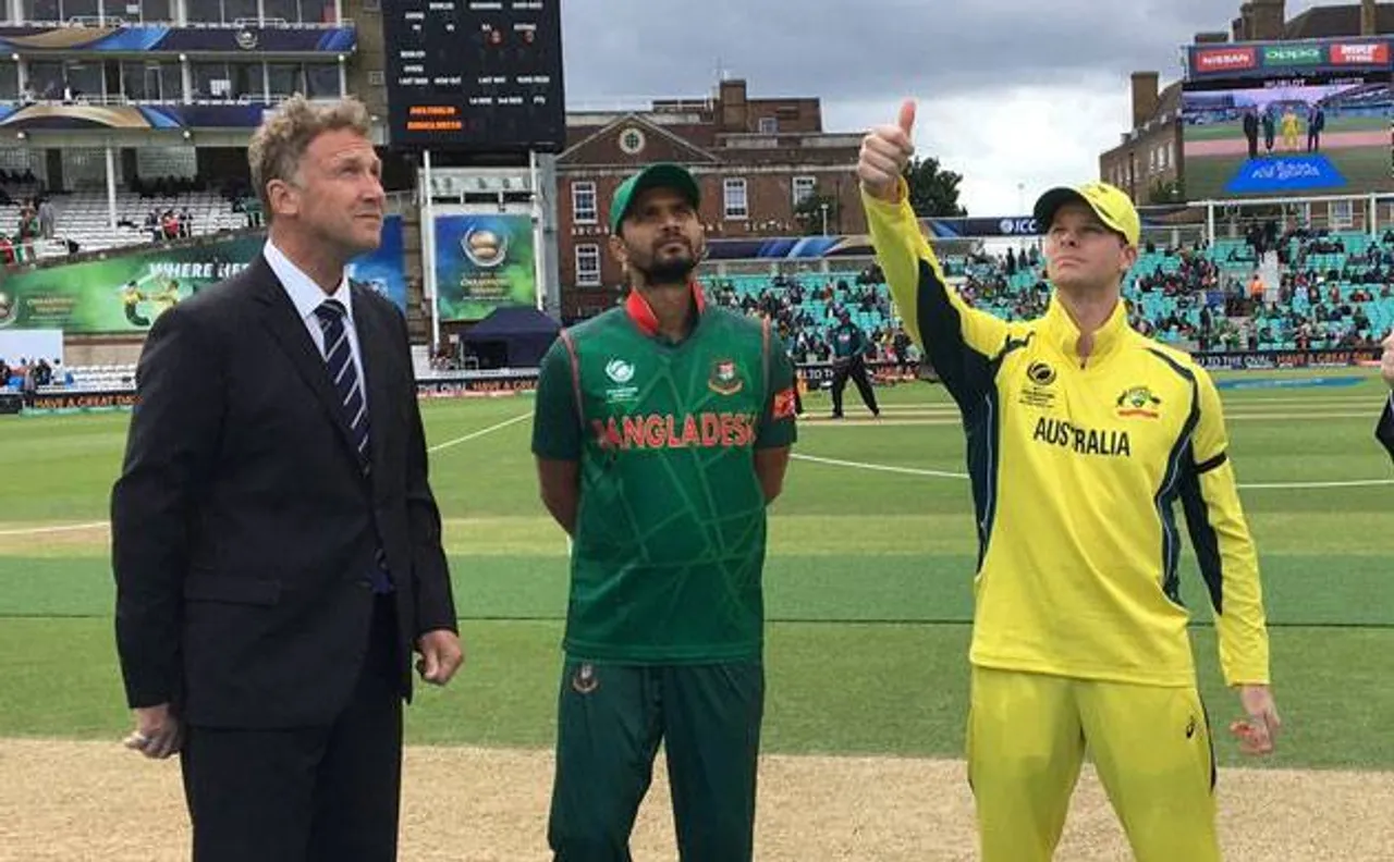 ICC Champions Trophy | Australia vs Bangladesh: Australia make solid start after Bangladesh make 182 runs, match delayed due to rain