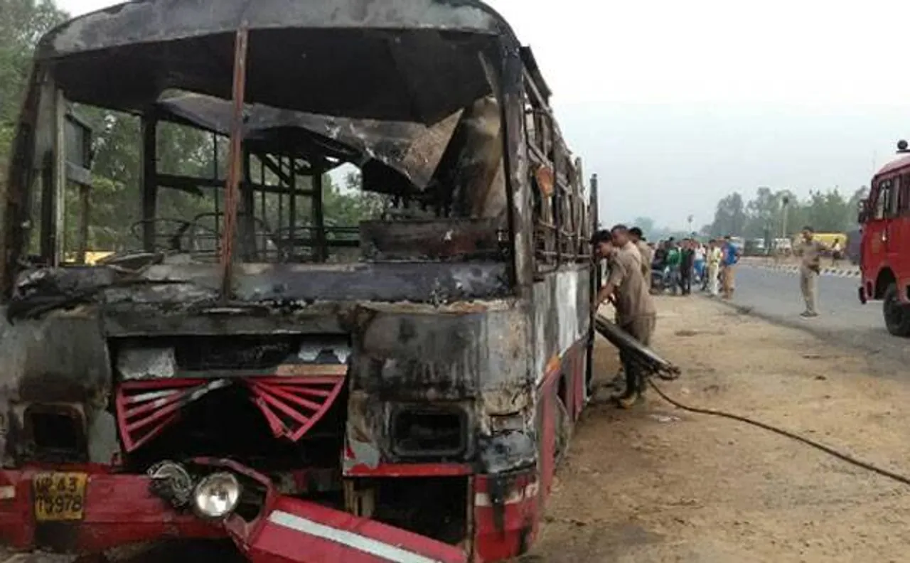 UP: 24 killed, several injured after bus catches fire in Bareilly; UP CM Adityanath, PM Modi announce ex-gratia