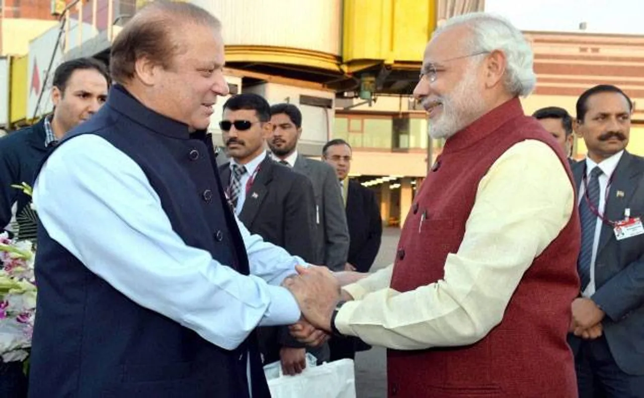PM Narendra Modi meets Pakistan PM Nawaz Sharif, enquires about his health and family