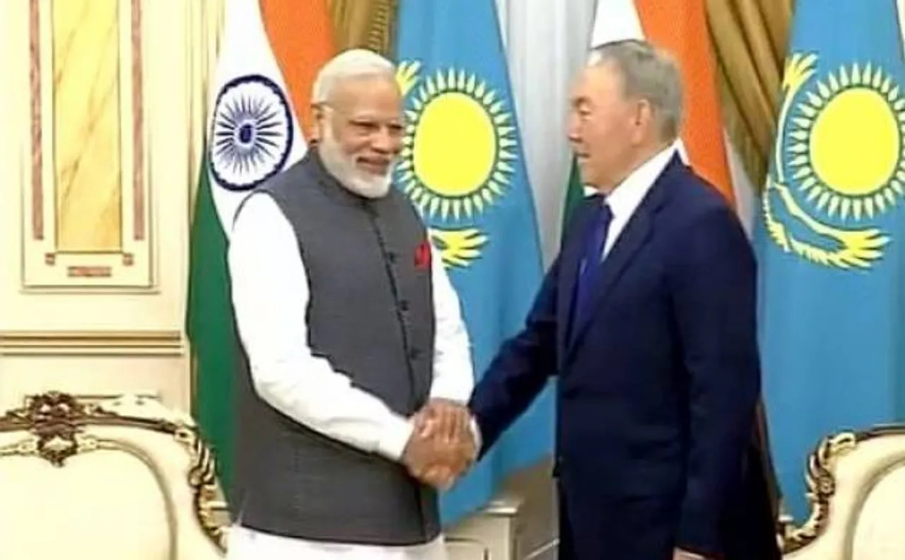 PM Modi meets Kazakhstan President Nazarbayev in Astana, India set for SCO 