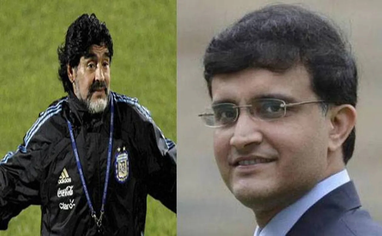 Football legend Diego Maradona 'excited' to meet Bengal tiger Sourav Ganguly