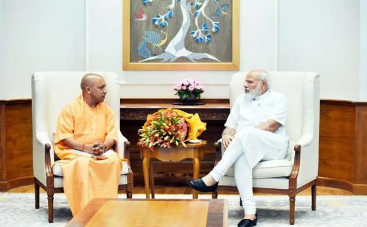 UP CM Adityanath meets PM Modi at 7 Lok Kalyan Marg