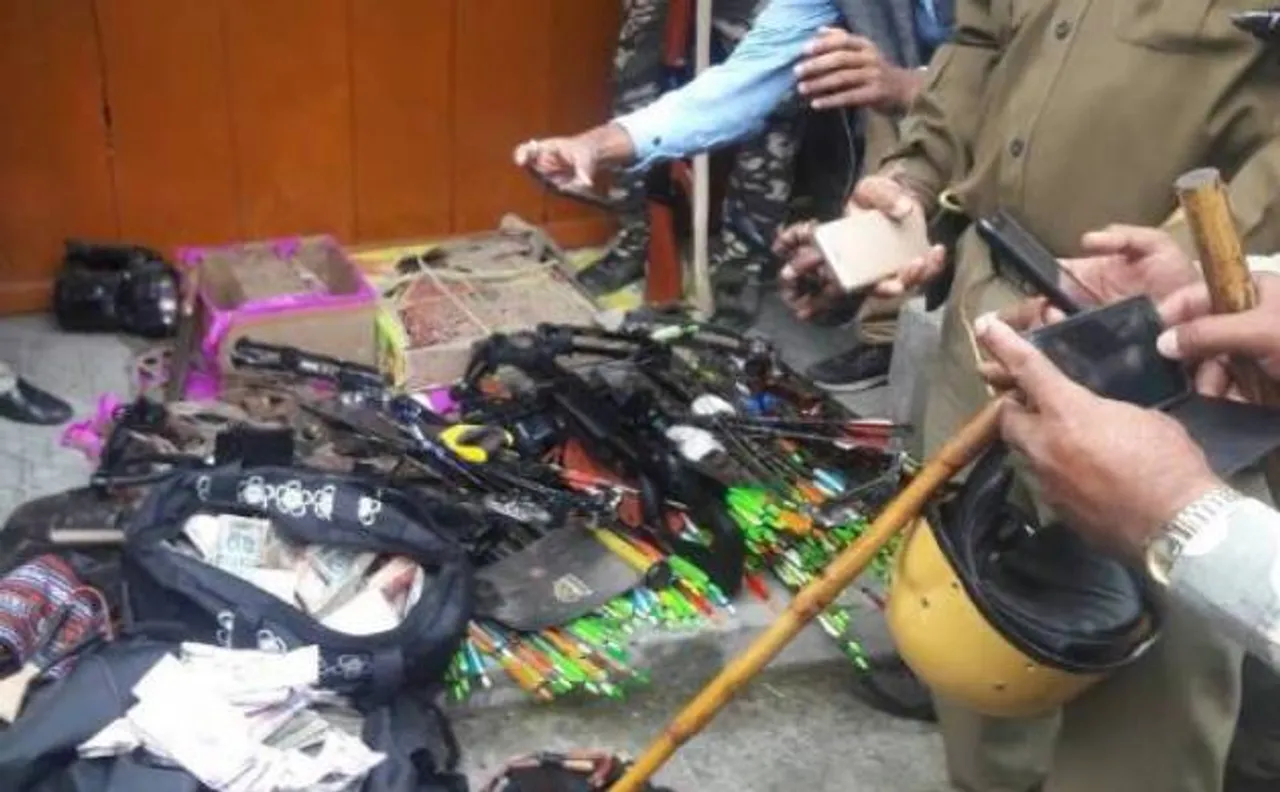 Darjeeling Police recovers arms, arrows from GJM office; outfit calls indefinite strike 