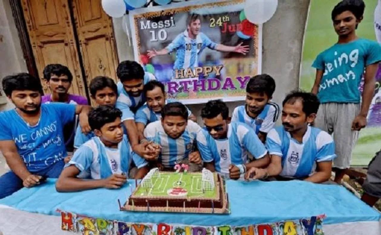 Kolkata Fan Club celebrates 30th birthday of Argentina footballer Lionel Messi