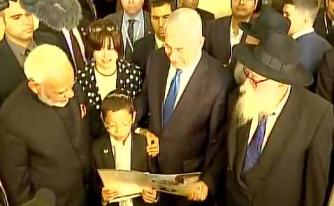 PM Modi meets 26/11 survivor â€˜Baby Mosheâ€™ in Jerusalem, asks him to visit India with family