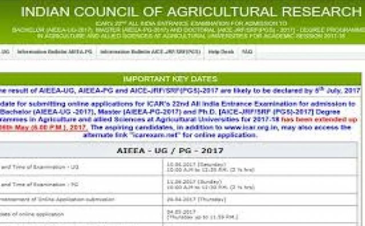  ICAR AIEEA Result 2017 for UG and PG Courses likely to be announced today; check your score here
