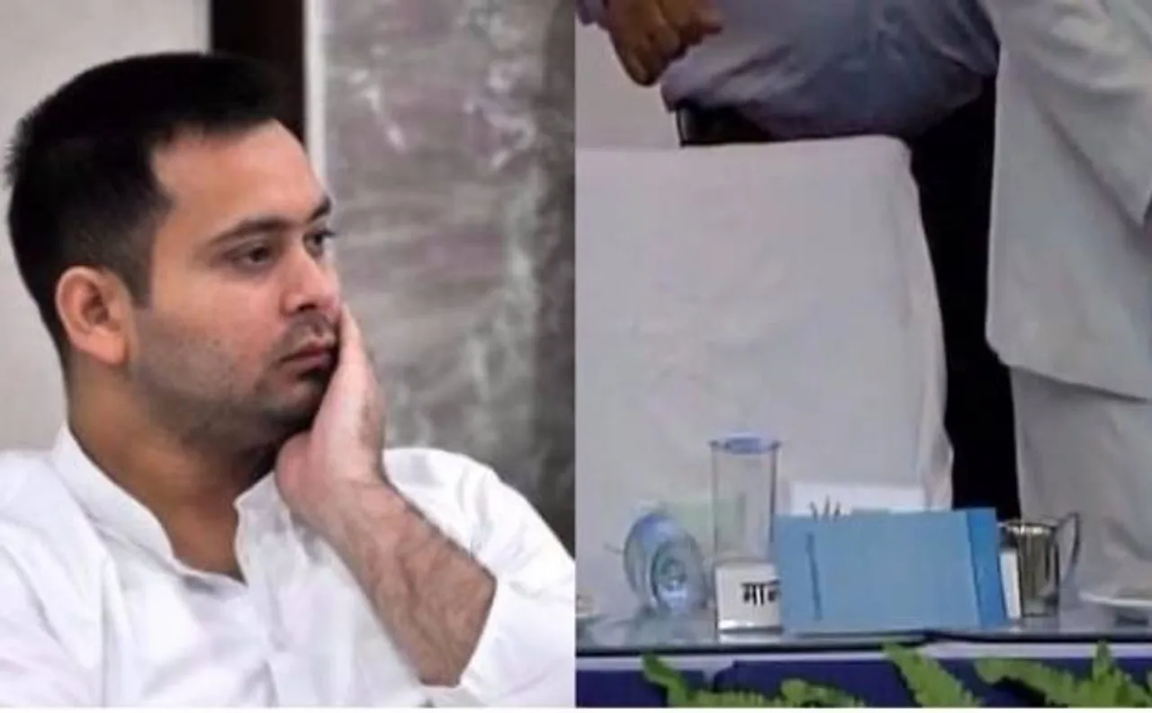 Rift in RJD-JD(U): Tejashwi Yadavâ€™s nameplate removed from Nitish function